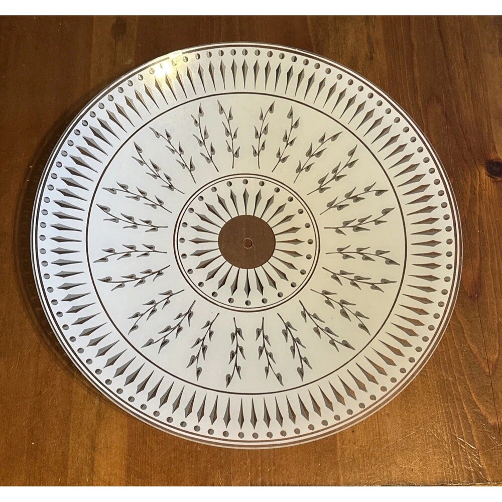 HUGE Vintage Atomic 18 1/4 Inch Round Concave Saucer Light Fixture Cover MCM